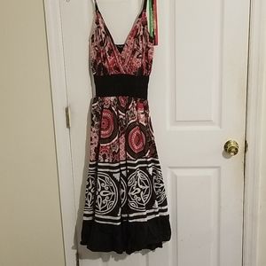 Comfortable Black & Red Dress